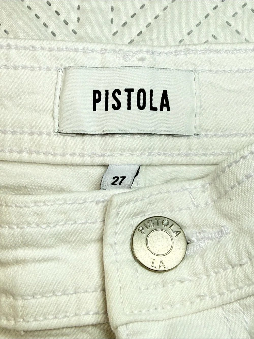 Pistola Penny High Rise Wide Leg Jeans Size 27 Blizzard - Picture 8 of 14